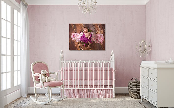 no-fee newborn session wall art