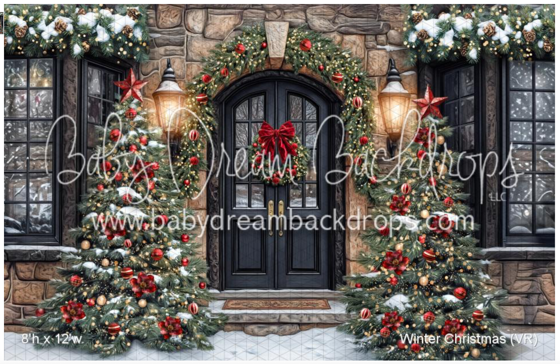 Winter Christmas background with snow Winter Christmas background with snow
